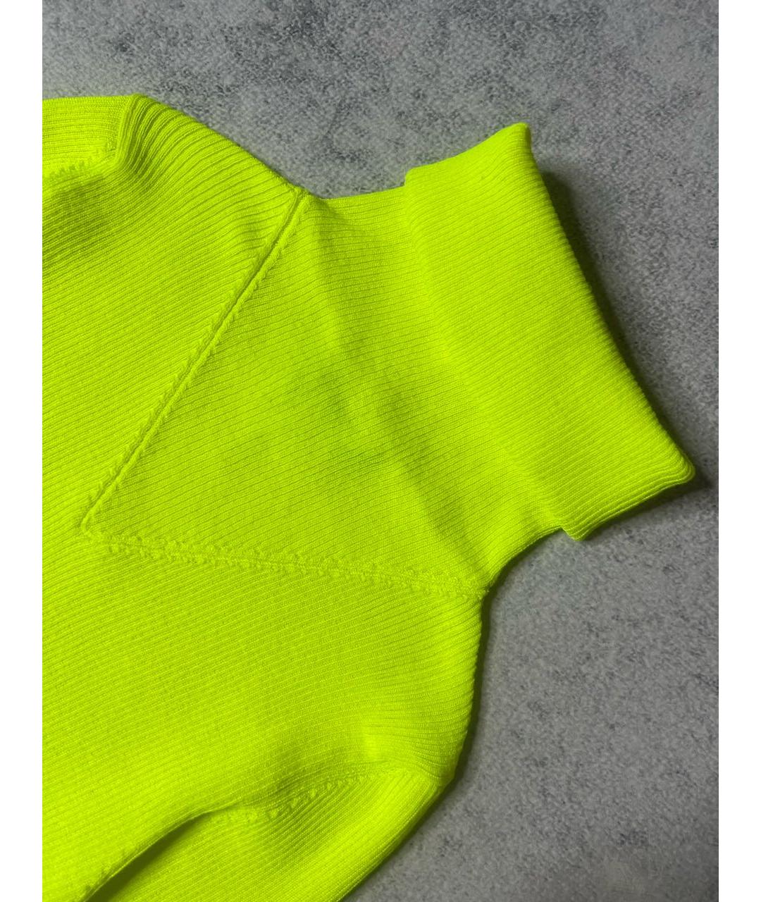 MSGM Желтая полиэстеровая водолазка, фото 6