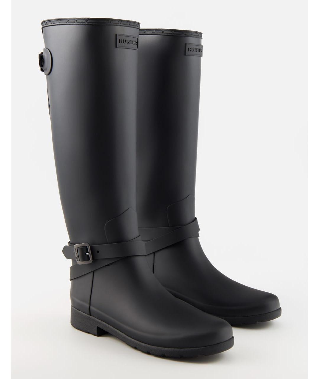 HUNTER Черные ботинки, фото 2