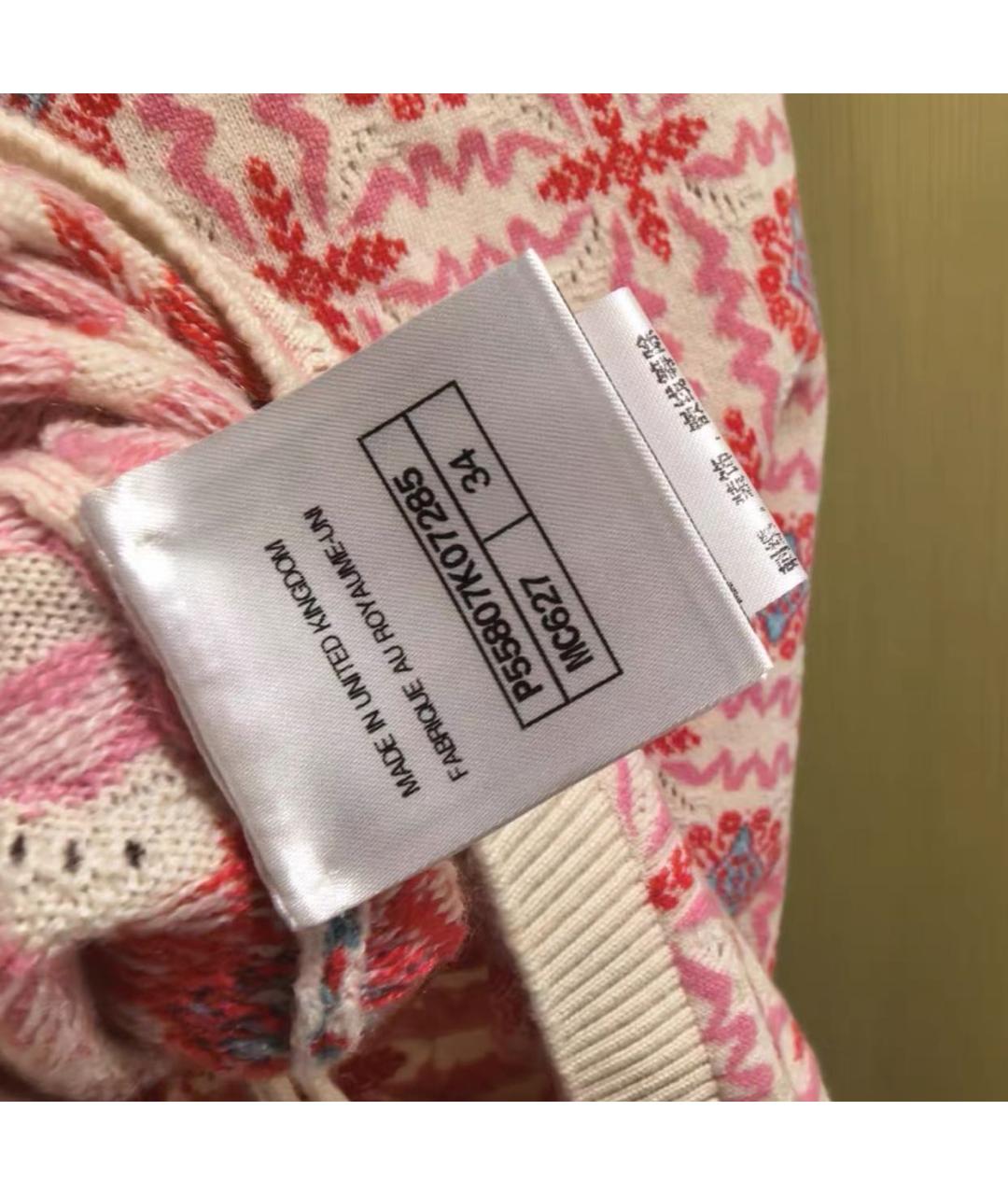 CHANEL Розовое кашемировое повседневное платье, фото 3