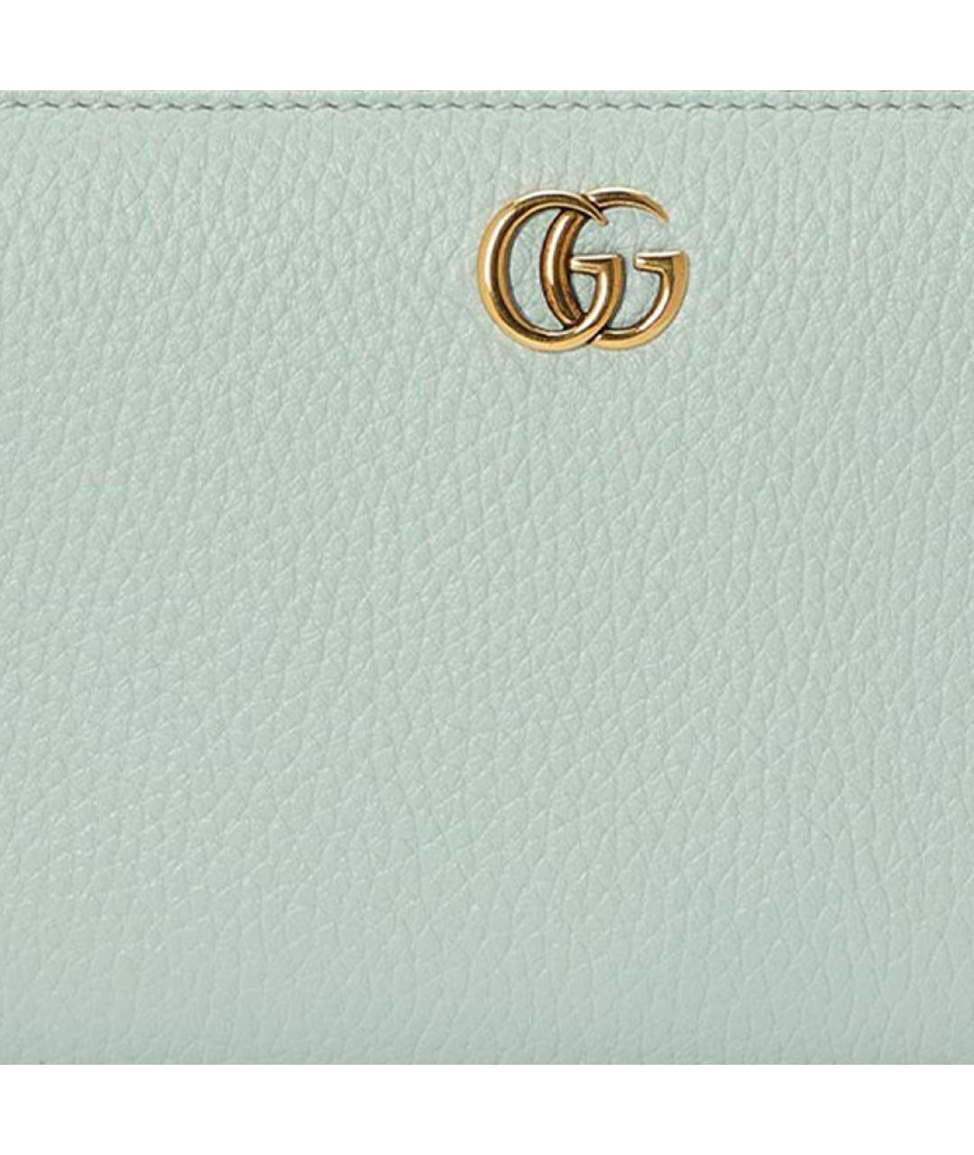 GUCCI Зеленый кожаный кошелек, фото 5