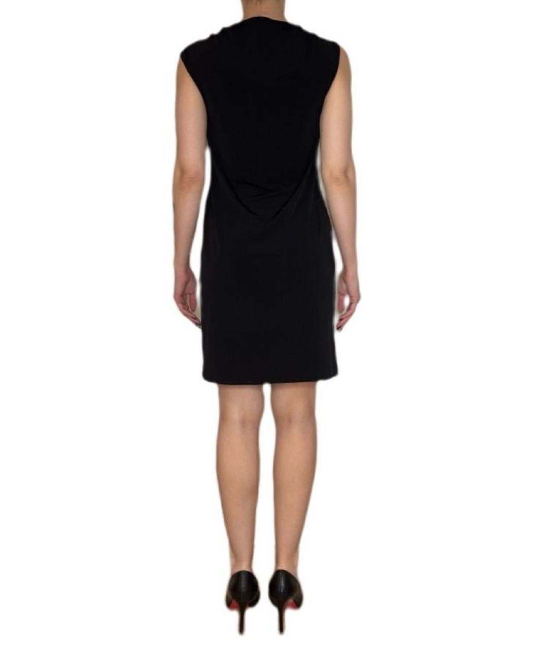 ARMANI JEANS Черное синтетическое повседневное платье, фото 4