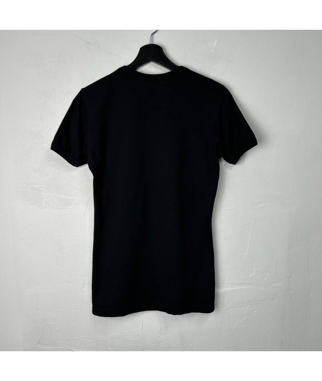 VIVIENNE WESTWOOD Черная хлопковая футболка, фото 3