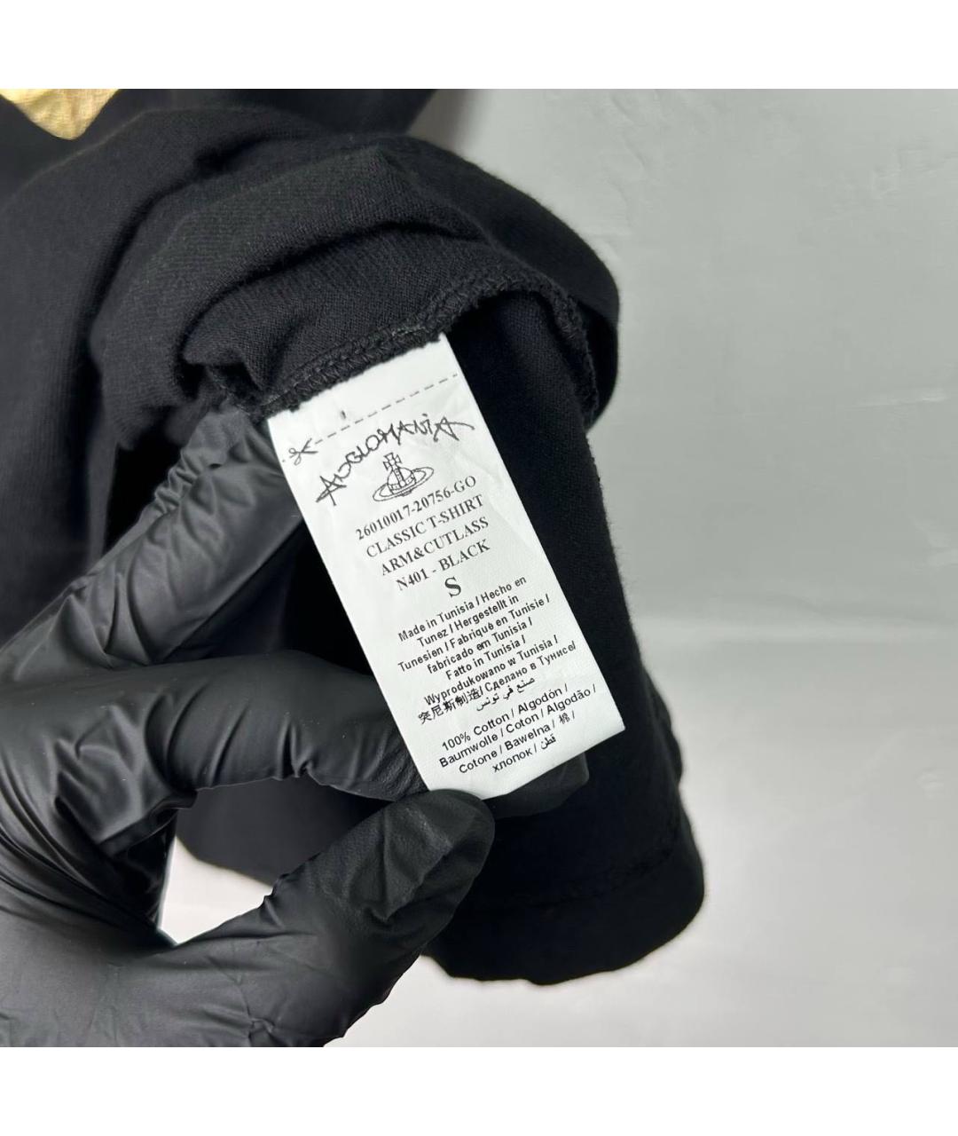 VIVIENNE WESTWOOD Черная хлопковая футболка, фото 5