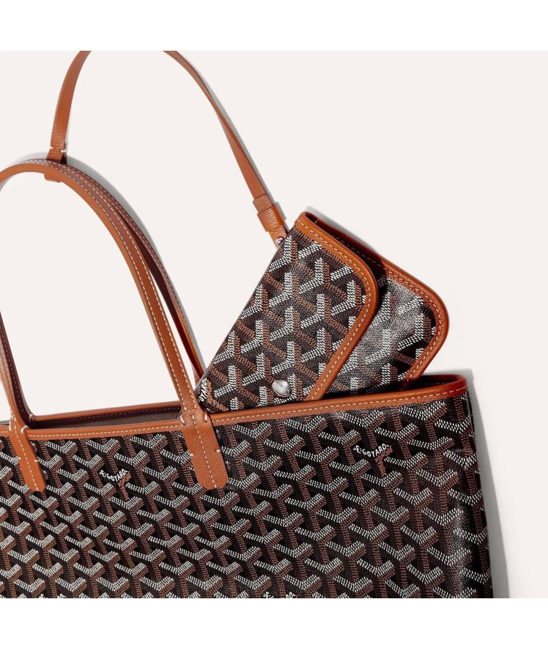 GOYARD Коричневая сумка тоут, фото 4
