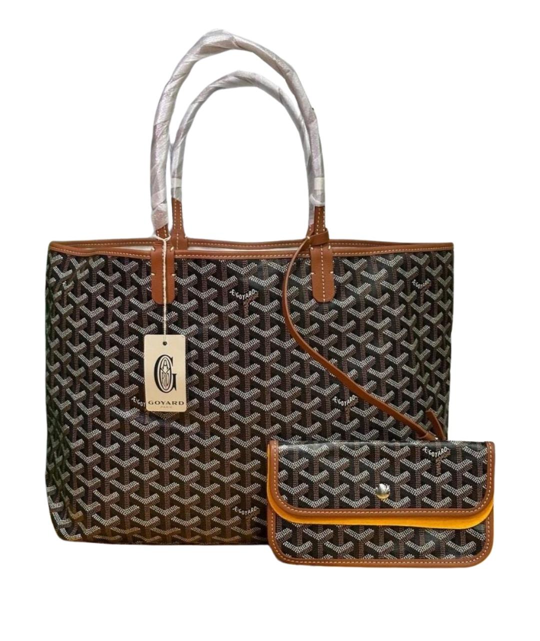 GOYARD Коричневая сумка тоут, фото 1