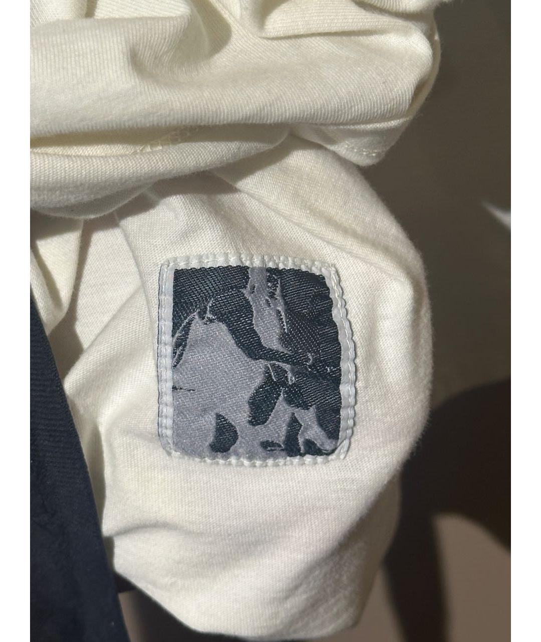 RICK OWENS DRKSHDW Бежевая хлопковая футболка, фото 5