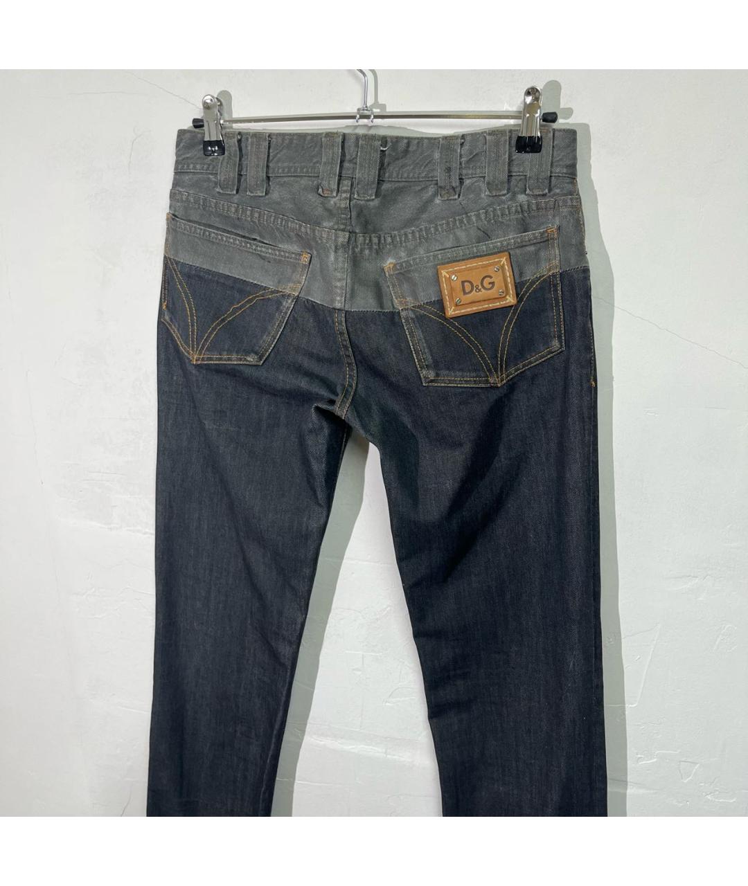 DOLCE&GABBANA Серые хлопковые джинсы, фото 2