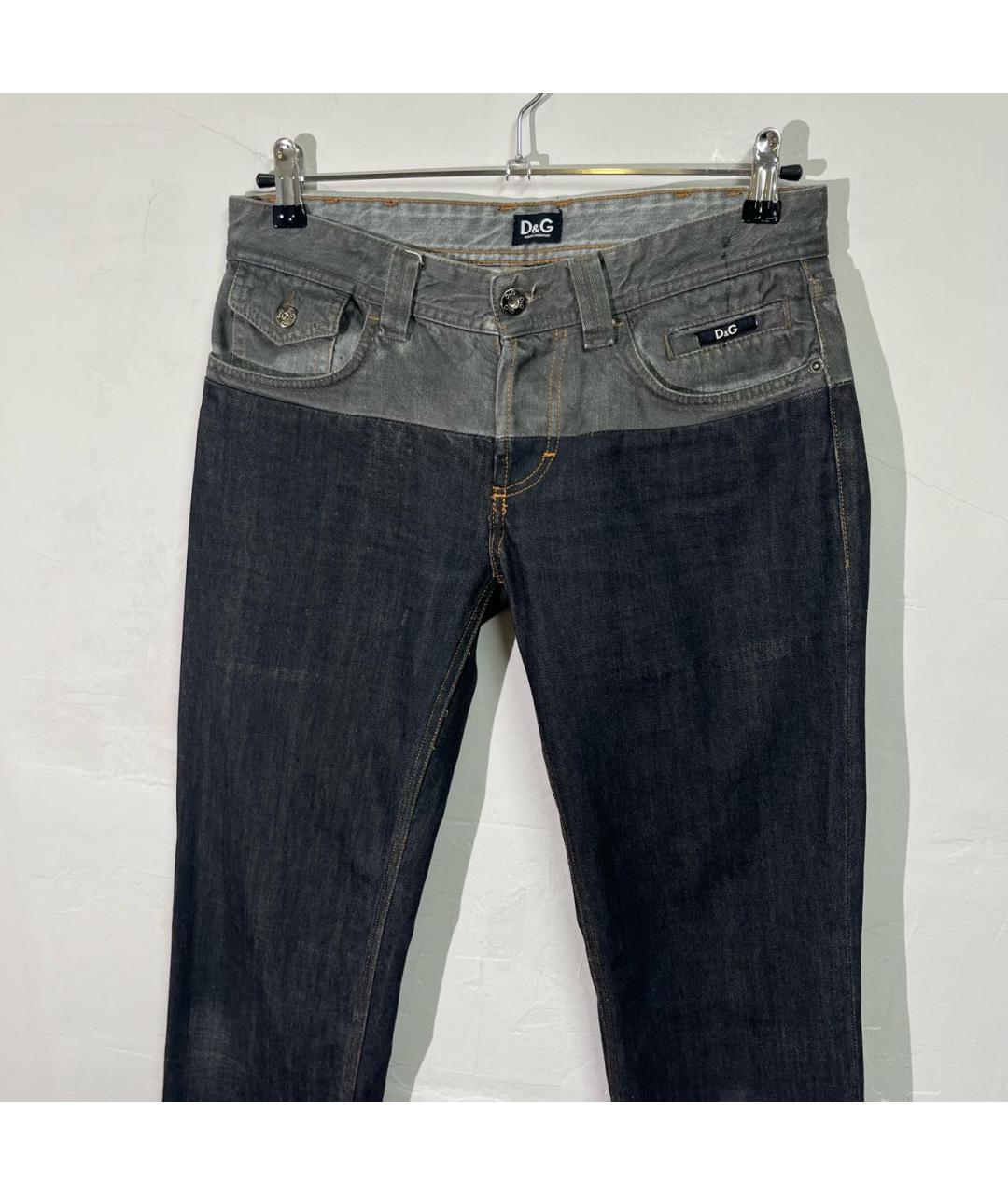 DOLCE&GABBANA Серые хлопковые джинсы, фото 4