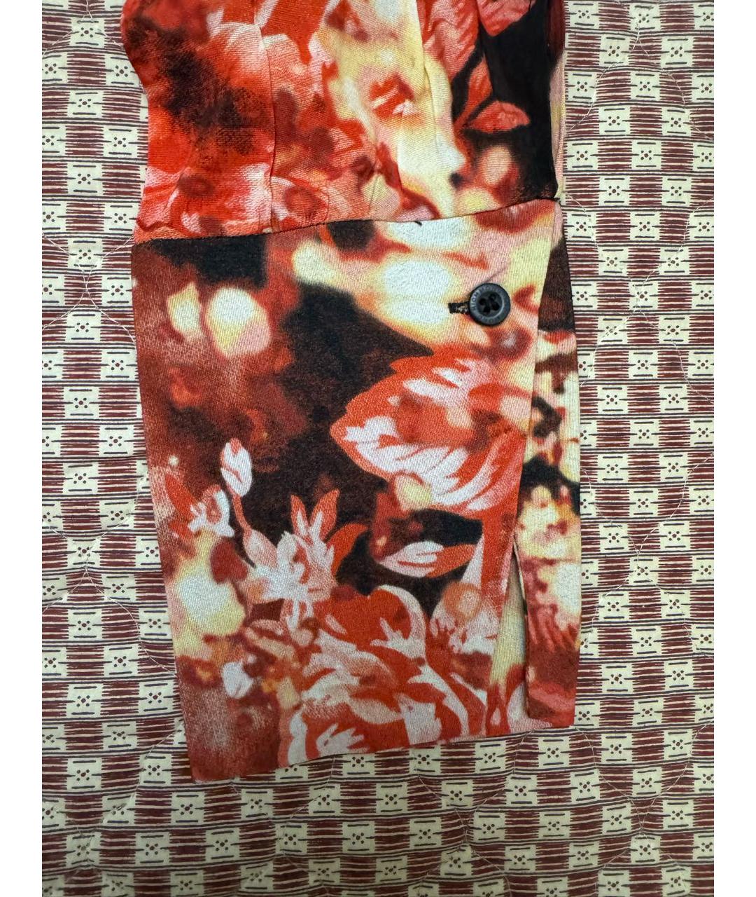 JOHN RICHMOND Бордовая вискозная рубашка, фото 5