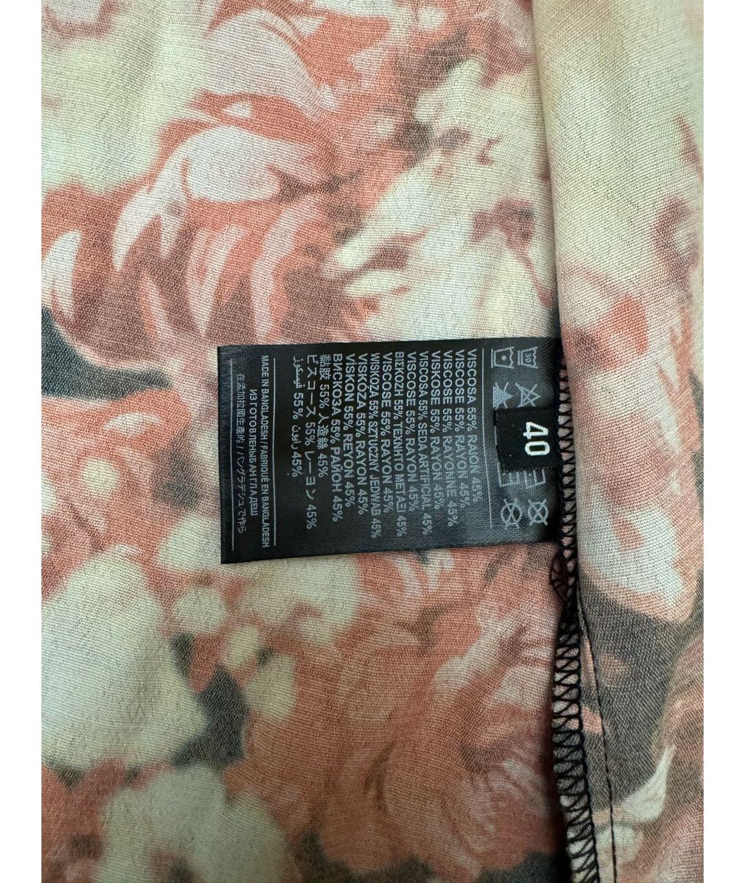 JOHN RICHMOND Бордовая вискозная рубашка, фото 6