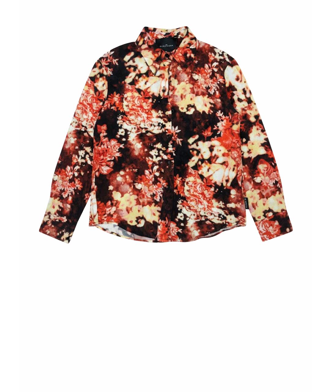 JOHN RICHMOND Бордовая вискозная рубашка, фото 1