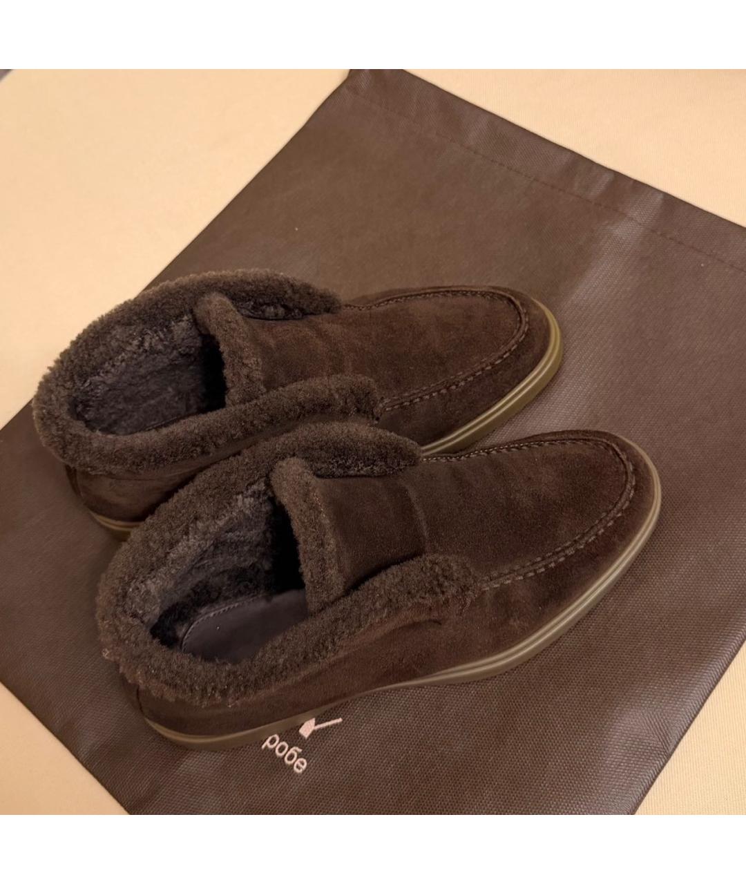 SANTONI Коричневые замшевые лоферы, фото 3