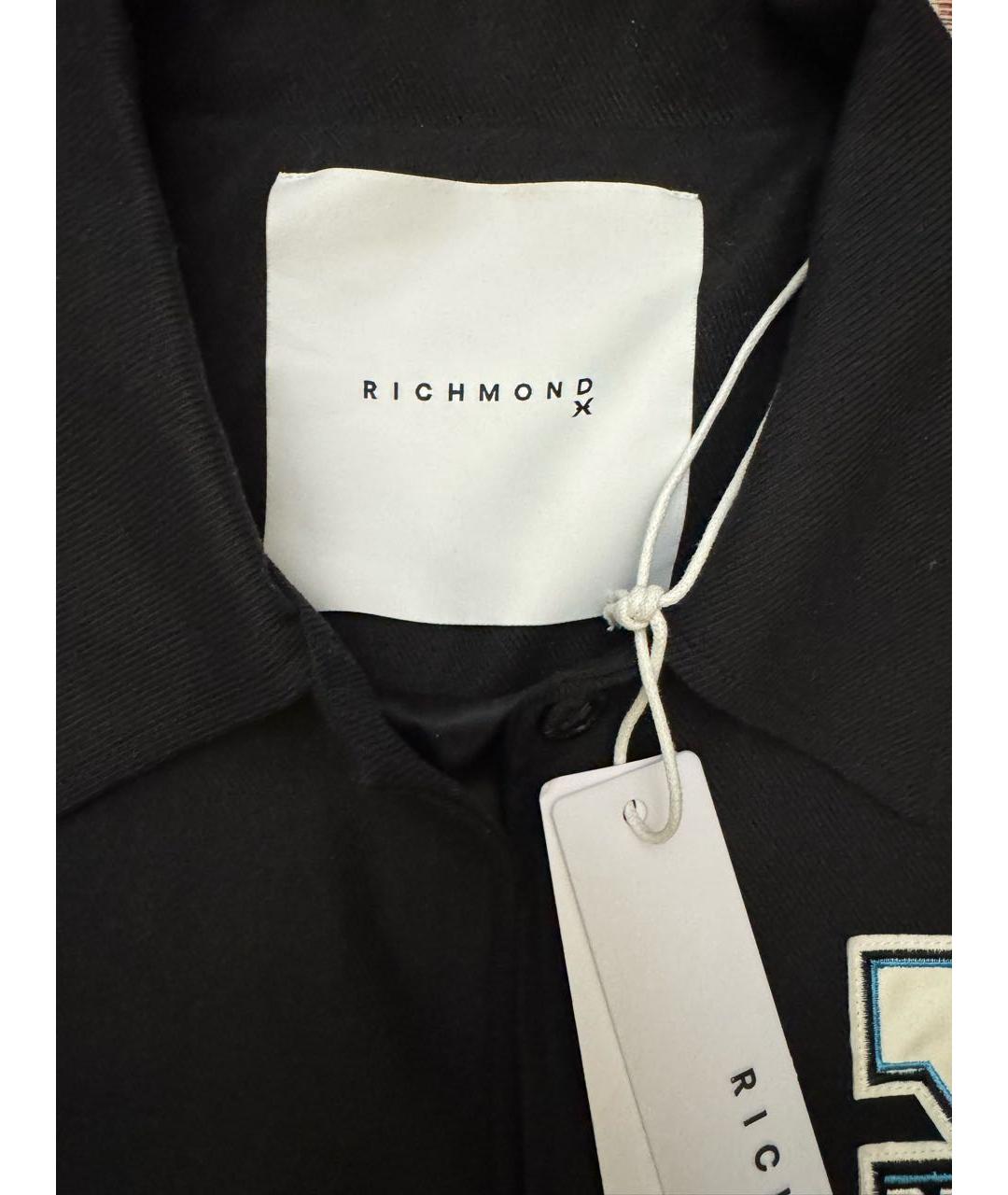 JOHN RICHMOND Черная хлопковая куртка, фото 3