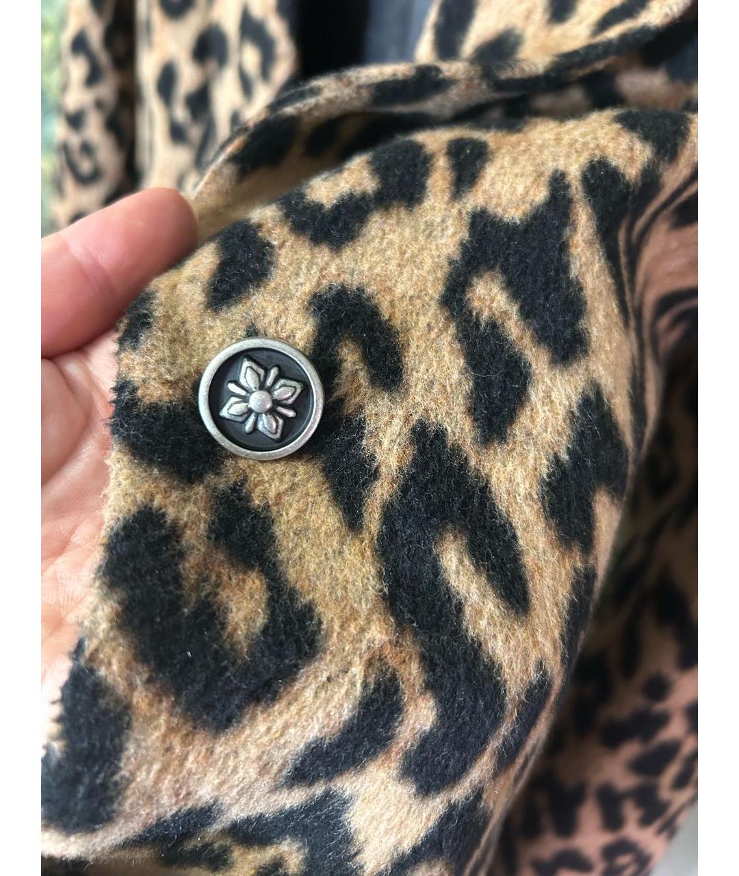 JOHN RICHMOND Коричневое полиэстеровое пальто, фото 7