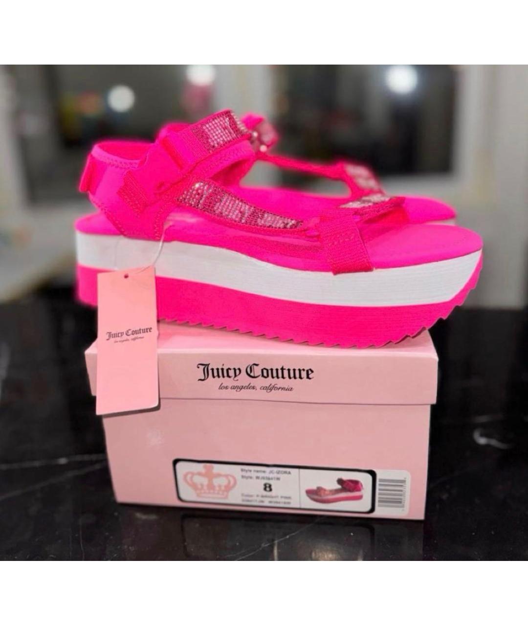 JUICY COUTURE Розовые босоножки, фото 7