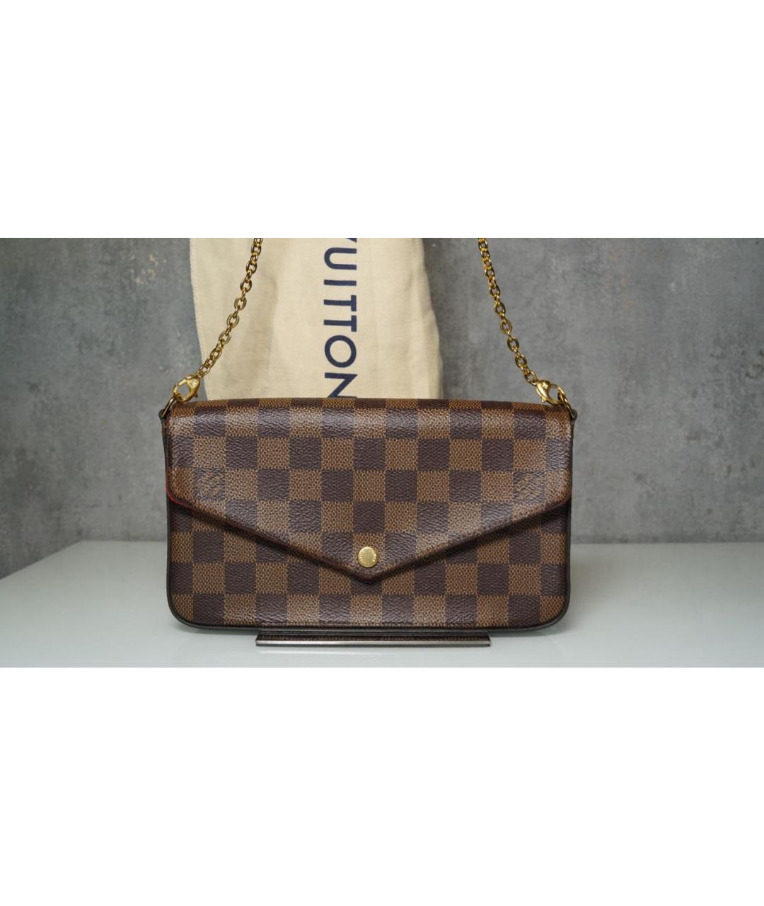 LOUIS VUITTON Коричневая сумка через плечо, фото 6