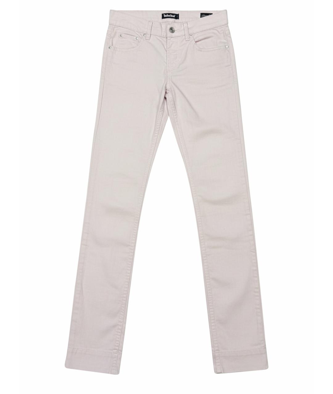 TIMBERLAND Розовые хлопко-эластановые джинсы слим, фото 1