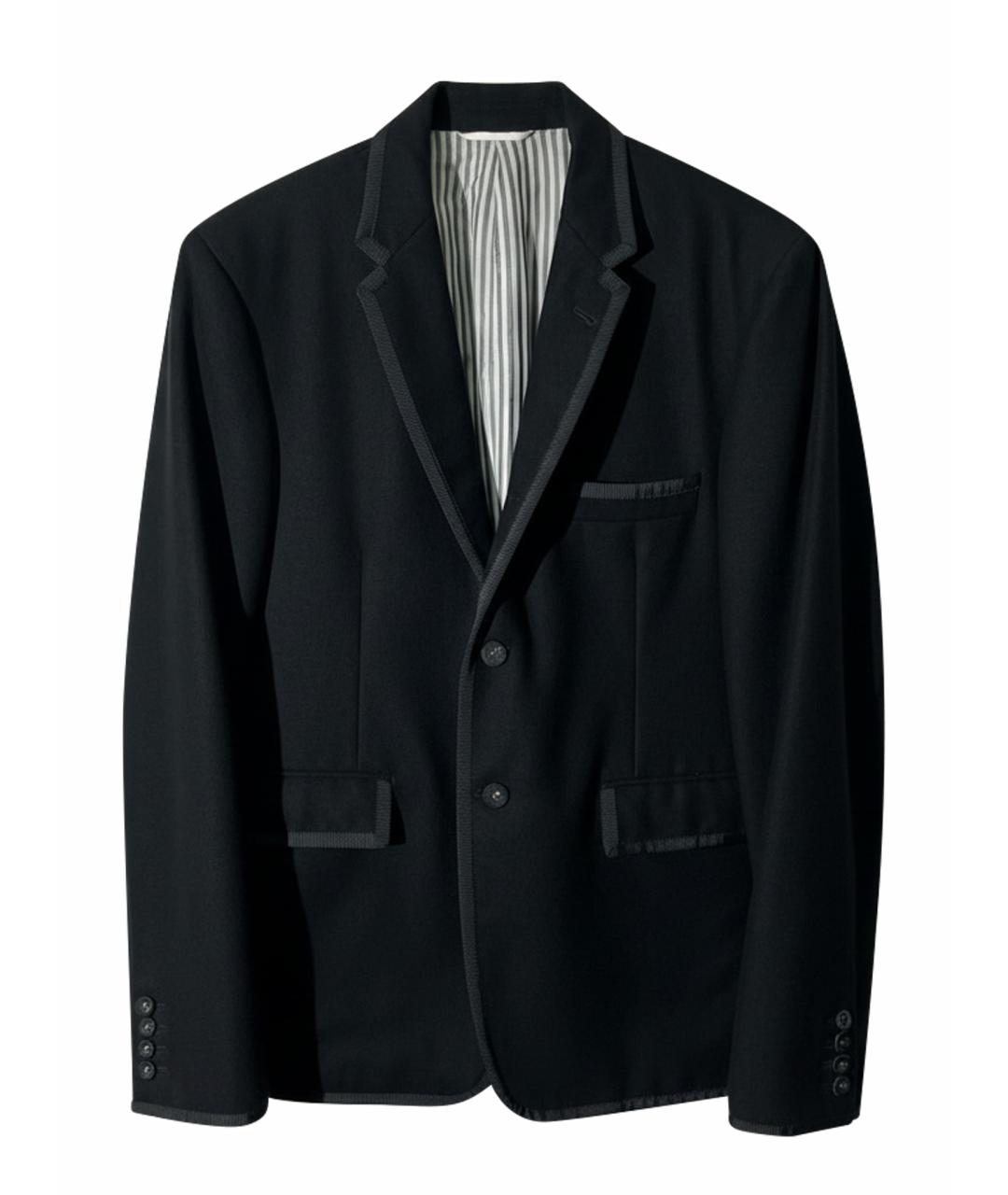 THOM BROWNE Темно-синий шерстяной пиджак, фото 1
