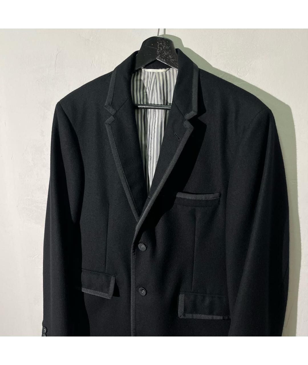THOM BROWNE Темно-синий шерстяной пиджак, фото 2