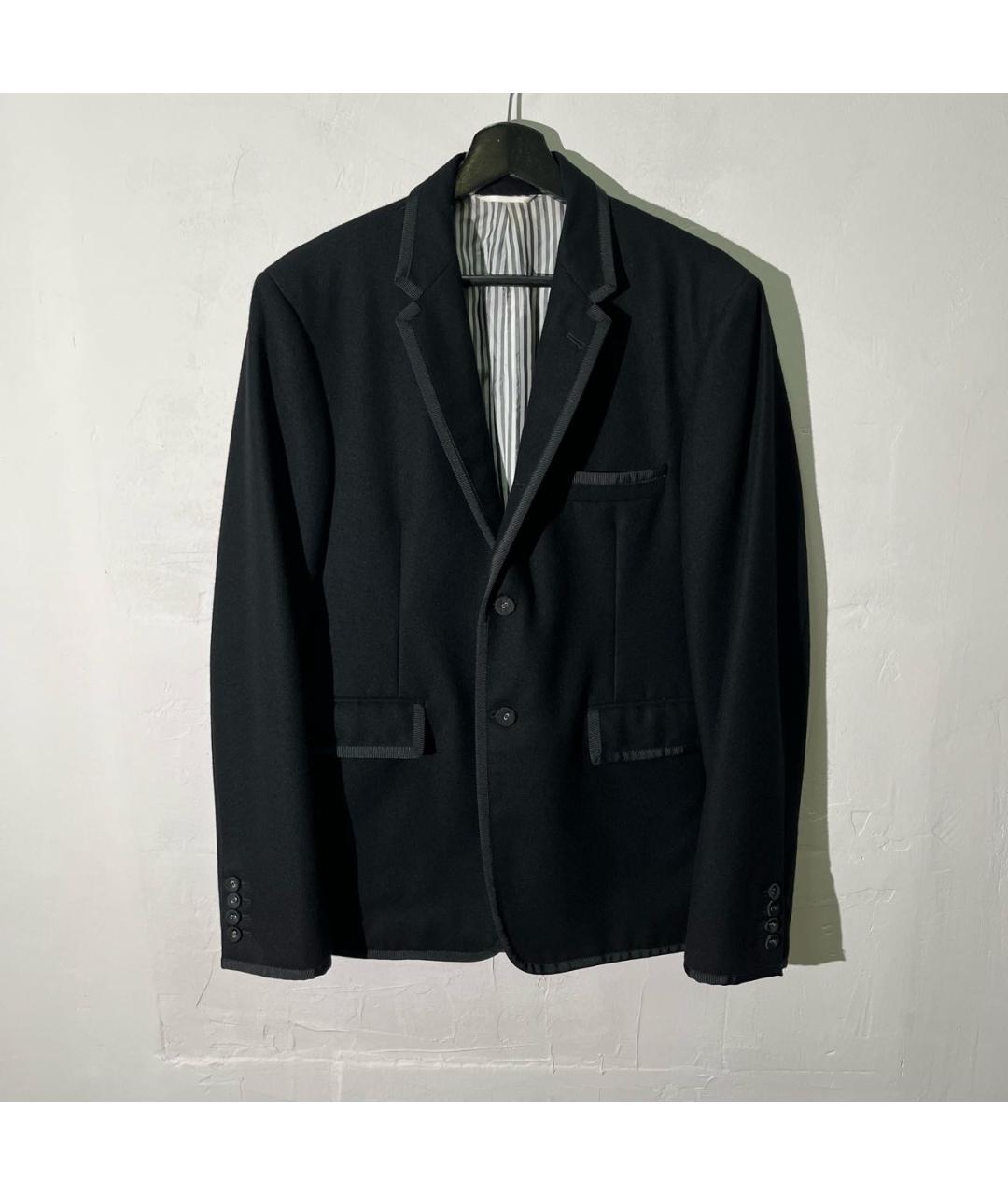 THOM BROWNE Темно-синий шерстяной пиджак, фото 9