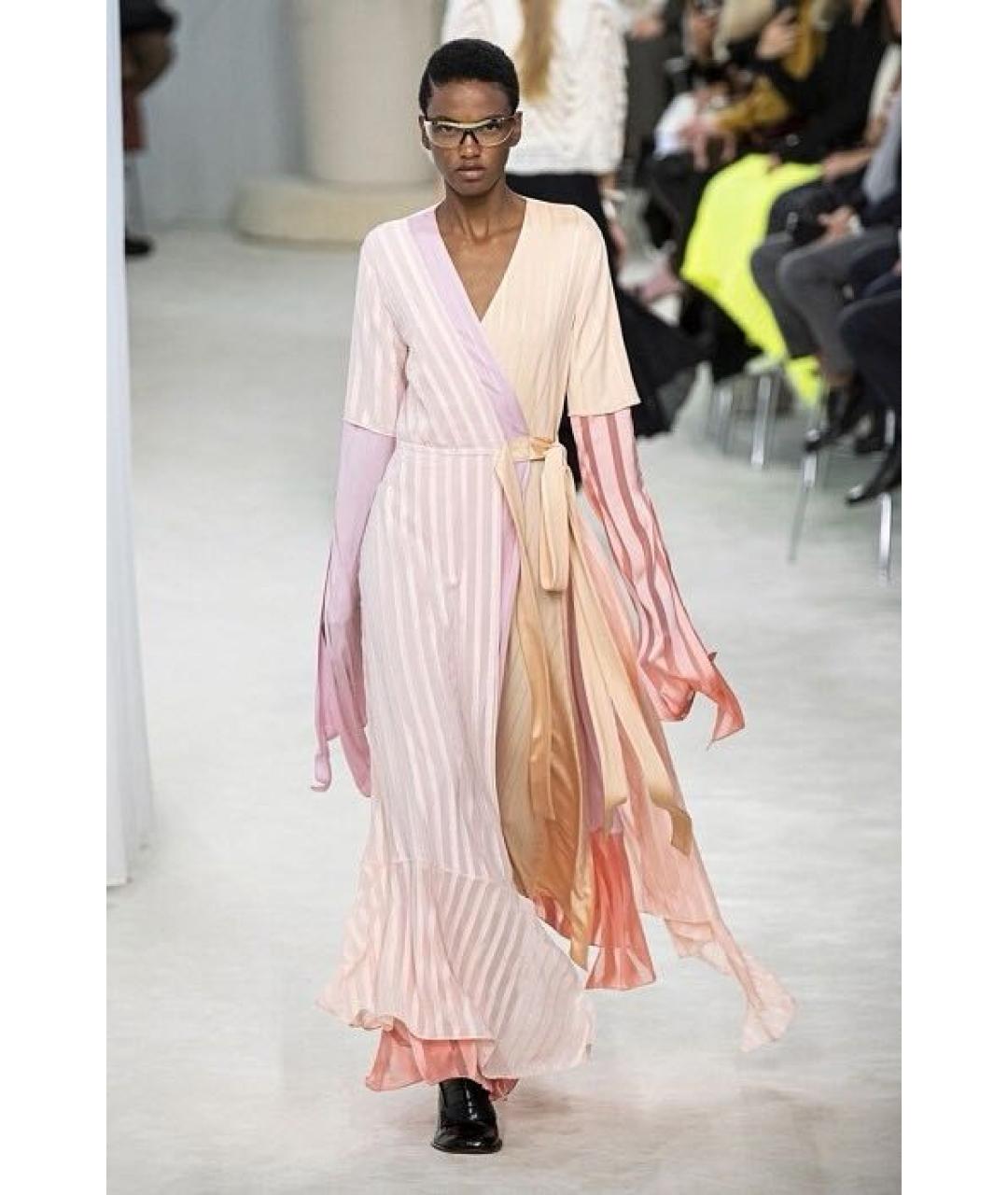 LOEWE Мульти полиэстеровое платье, фото 5