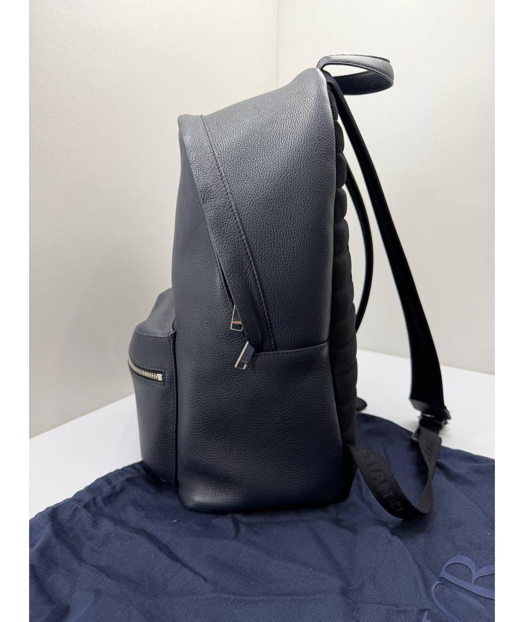 CHRISTIAN DIOR Темно-синий кожаный рюкзак, фото 7