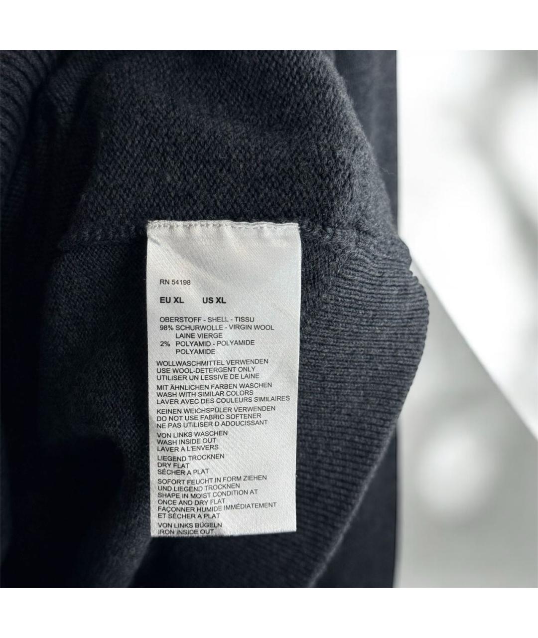 BOGNER Серый шерстяной джемпер / свитер, фото 8
