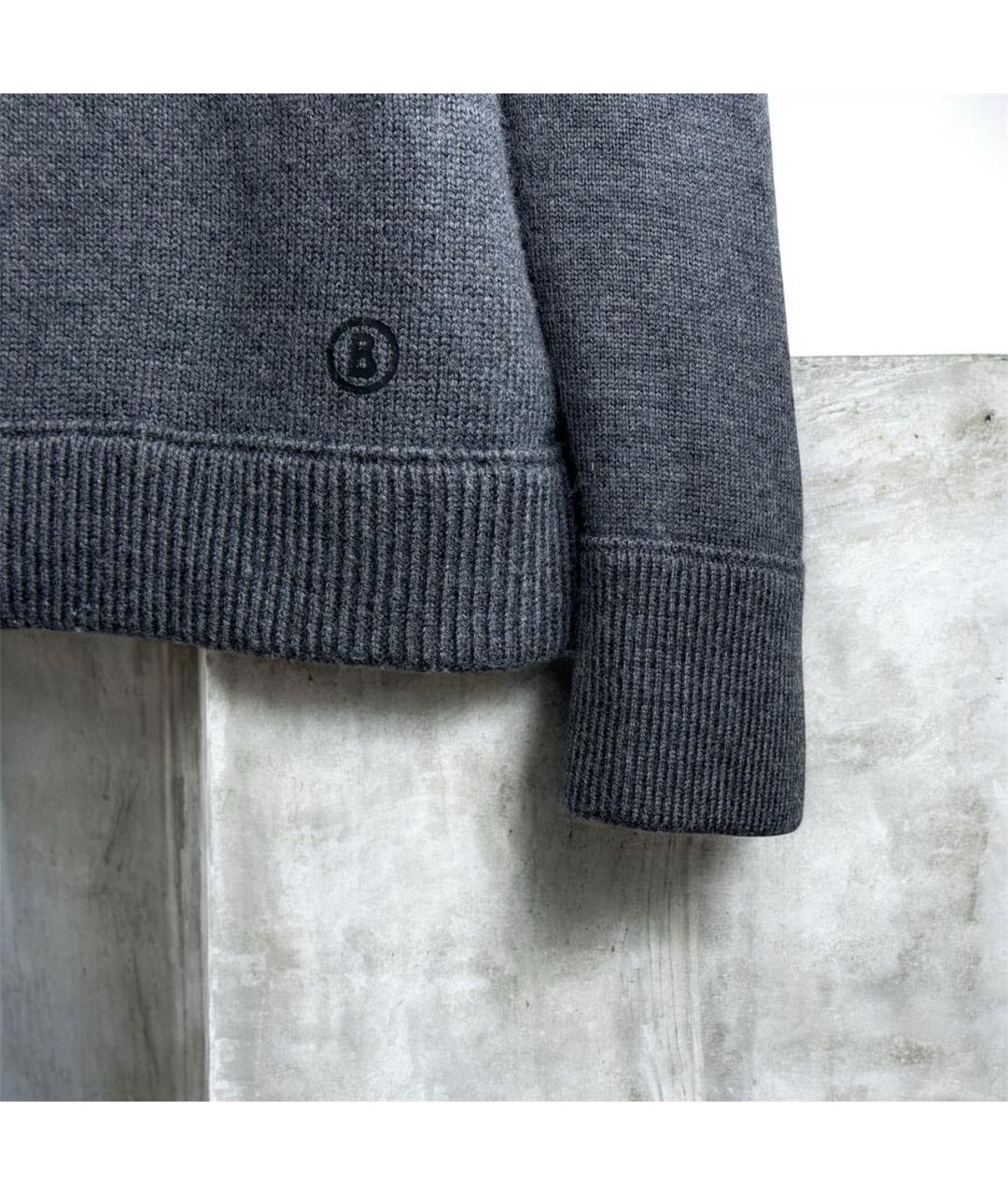 BOGNER Серый шерстяной джемпер / свитер, фото 5