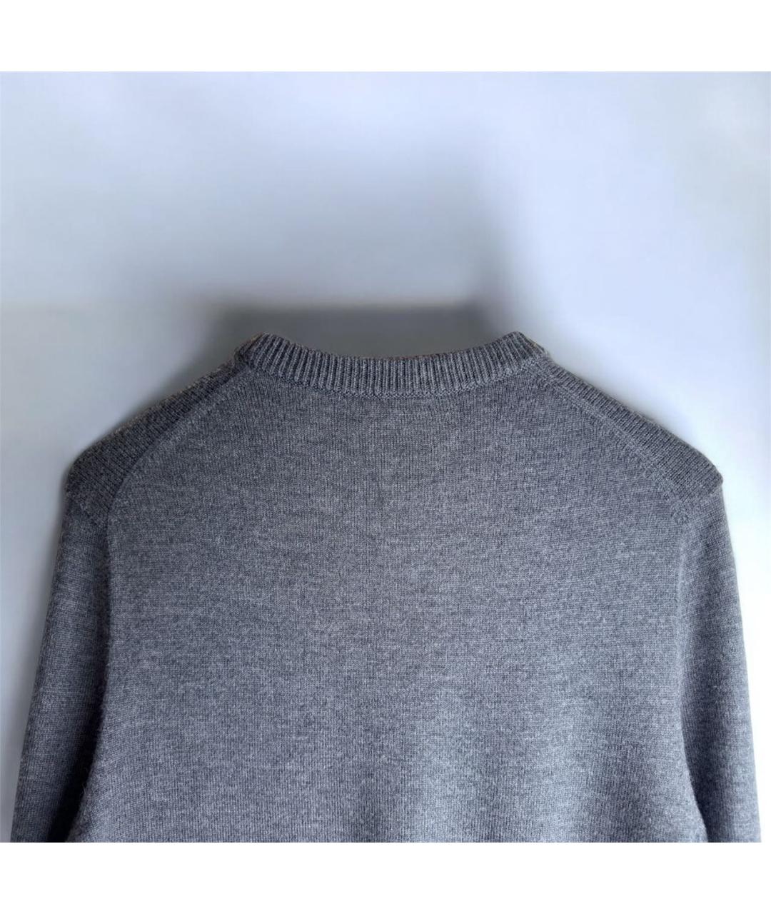 BOGNER Серый шерстяной джемпер / свитер, фото 6