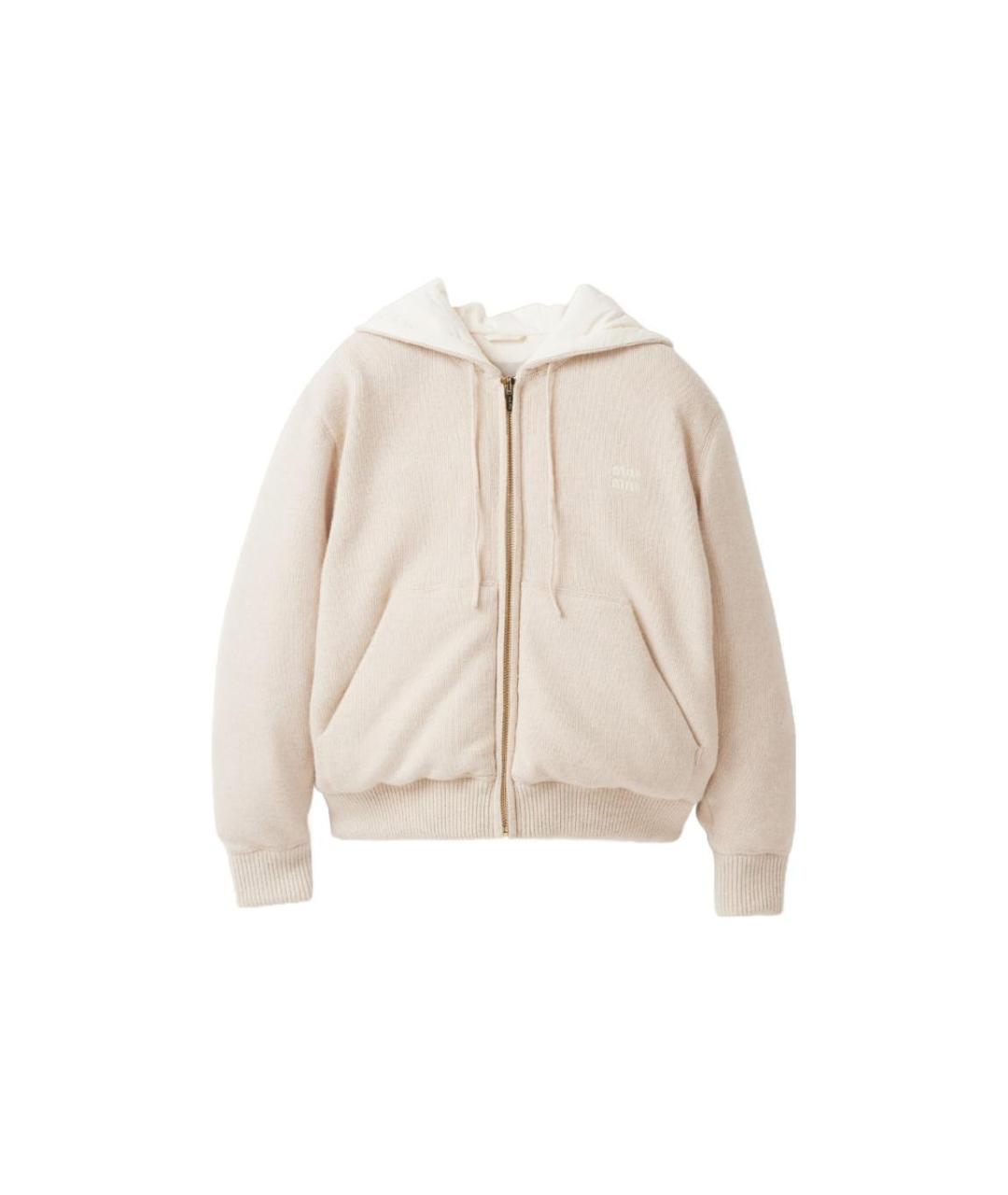 MIU MIU Белый пуховик, фото 9