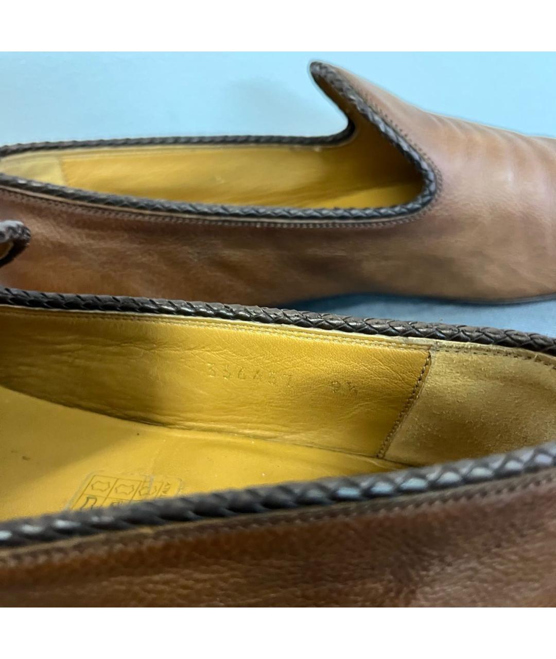 GUCCI Коричневые кожаные лоферы, фото 7