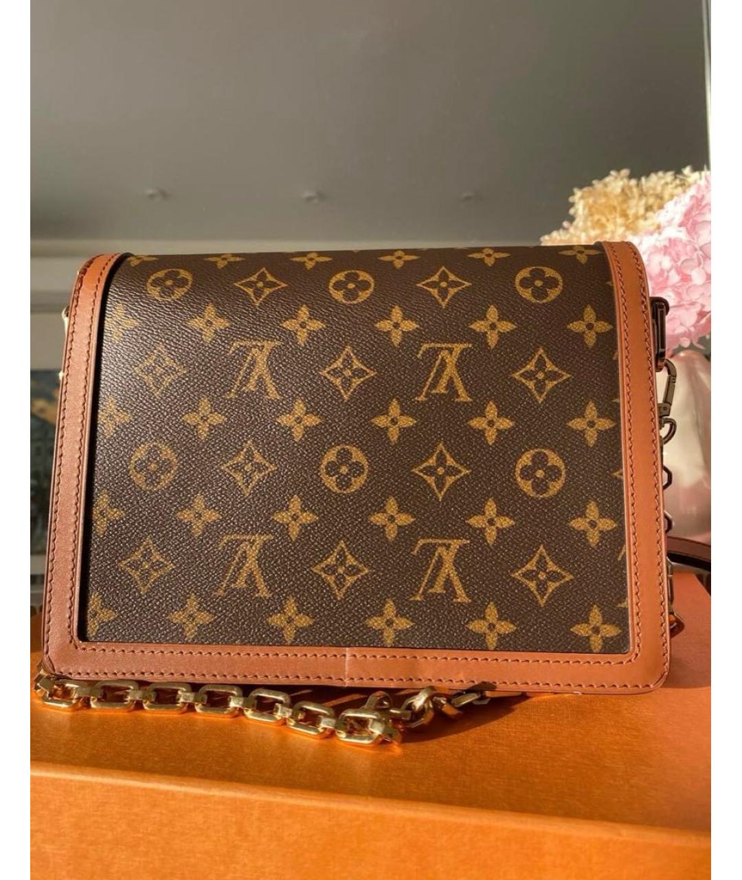 LOUIS VUITTON Коричневая сумка через плечо, фото 3