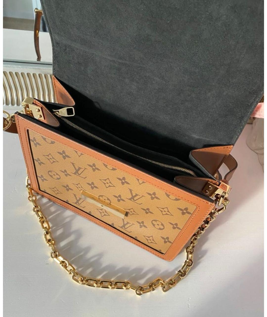 LOUIS VUITTON Коричневая сумка через плечо, фото 4