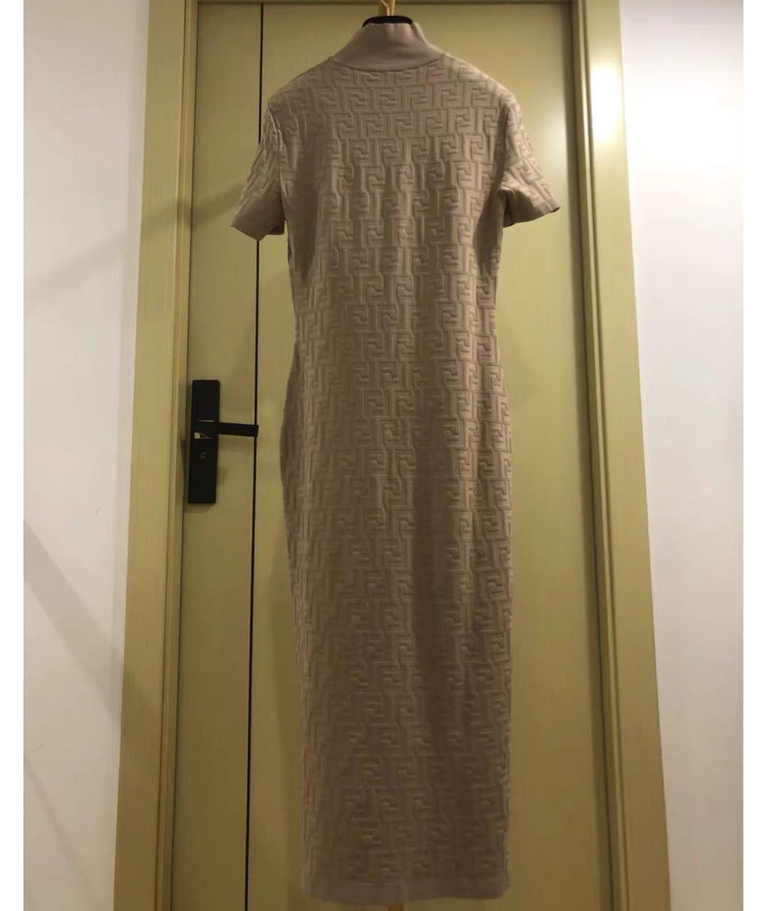 FENDI Коричневое вечернее платье, фото 3