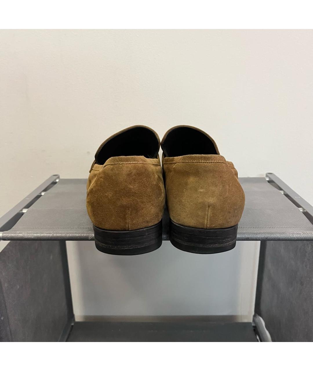 GUCCI Горчичные замшевые туфли, фото 3