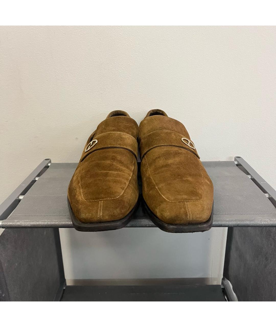GUCCI Горчичные замшевые туфли, фото 2