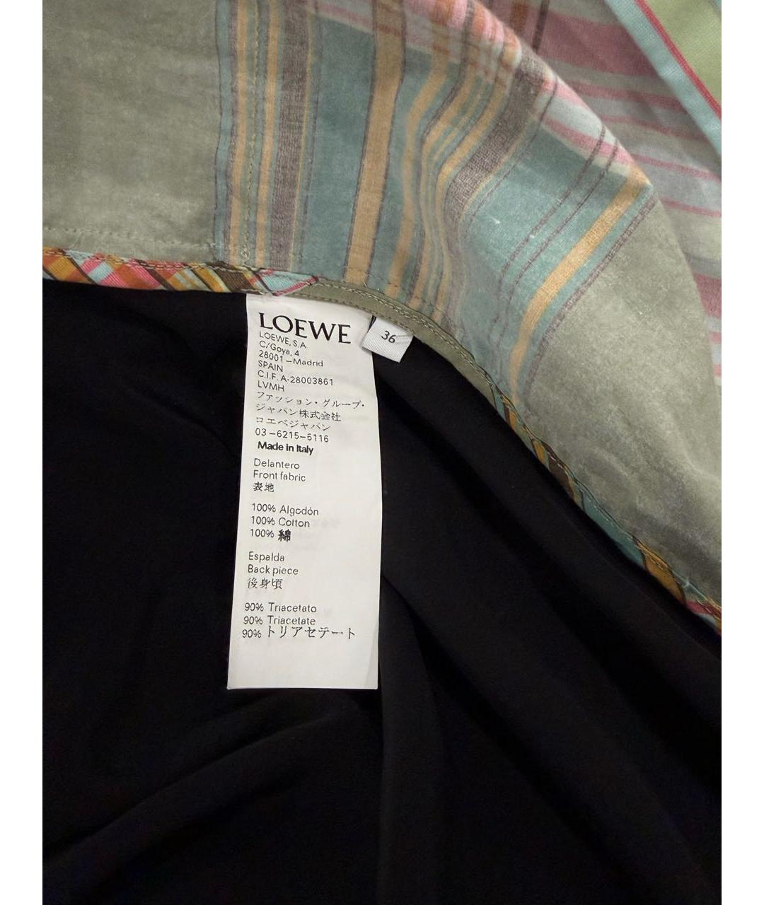 LOEWE Мульти хлопковое платье, фото 6