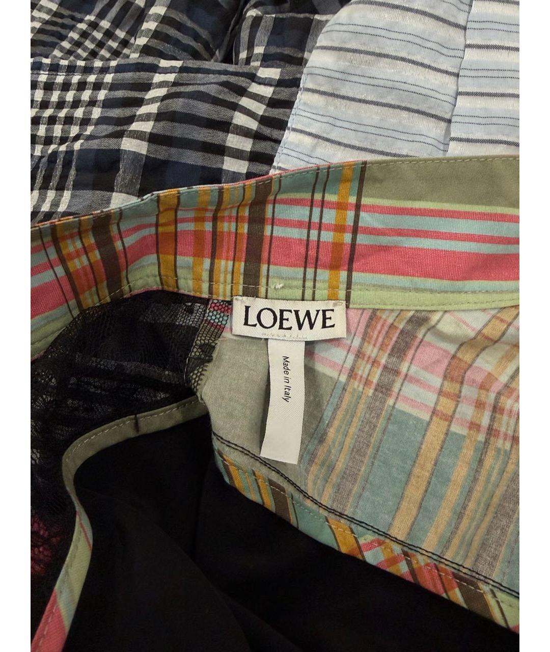 LOEWE Мульти хлопковое платье, фото 5