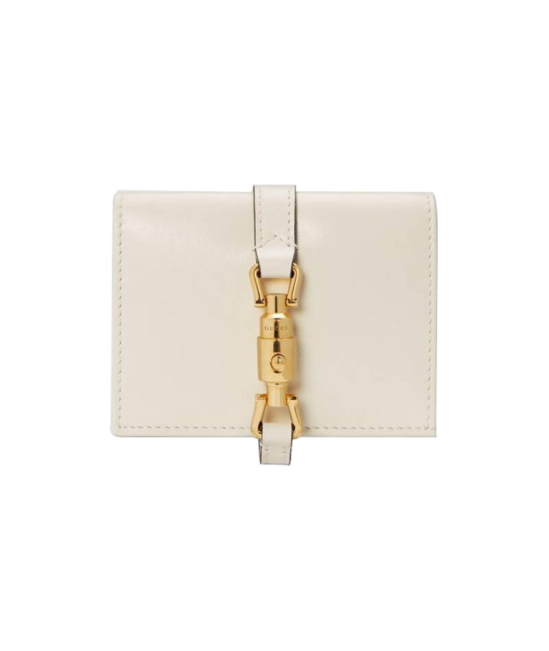 GUCCI Белый кожаный кошелек, фото 1
