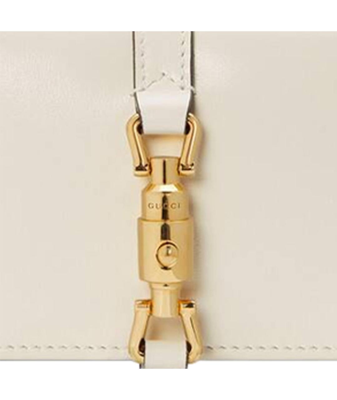 GUCCI Белый кожаный кошелек, фото 7