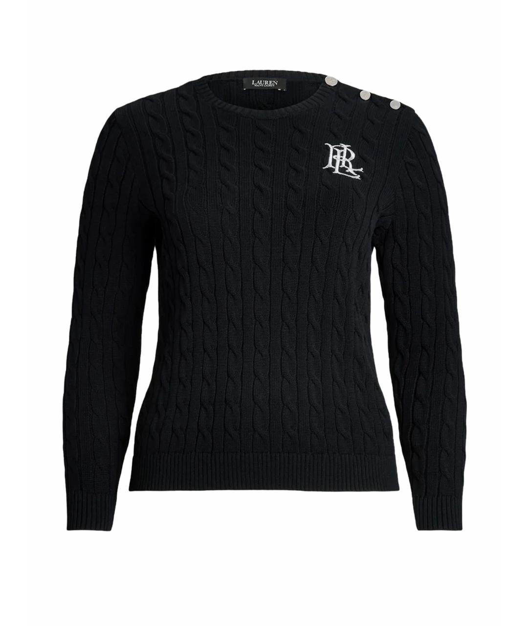 RALPH LAUREN Темно-синий хлопковый джемпер / свитер, фото 1