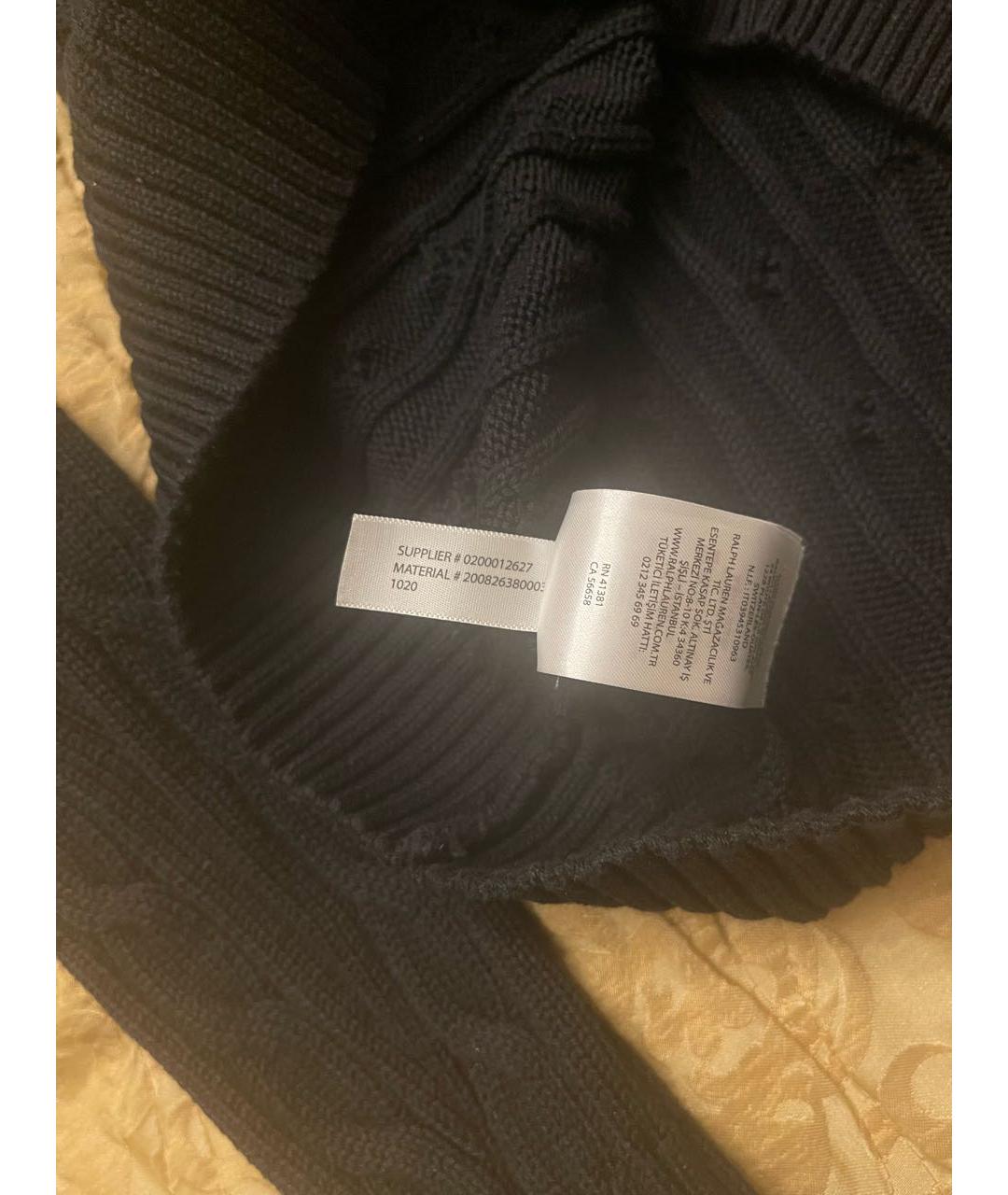 RALPH LAUREN Темно-синий хлопковый джемпер / свитер, фото 3