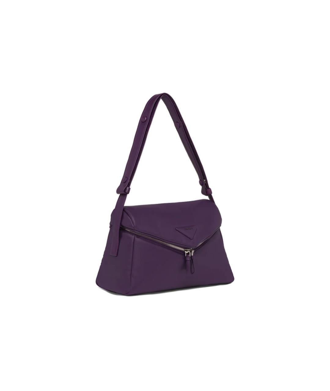 PRADA Фиолетовая кожаная сумка через плечо, фото 2
