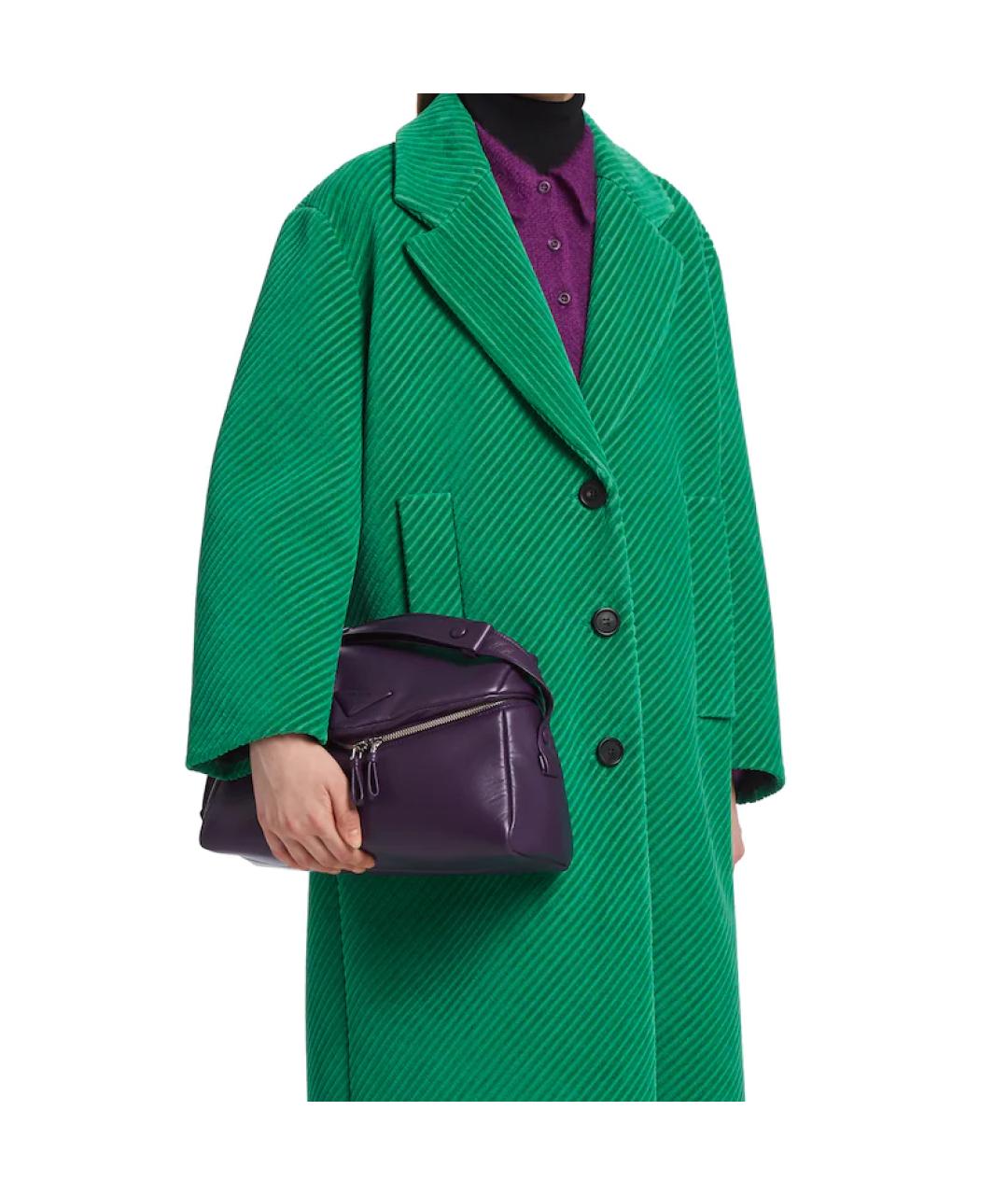 PRADA Фиолетовая кожаная сумка через плечо, фото 4