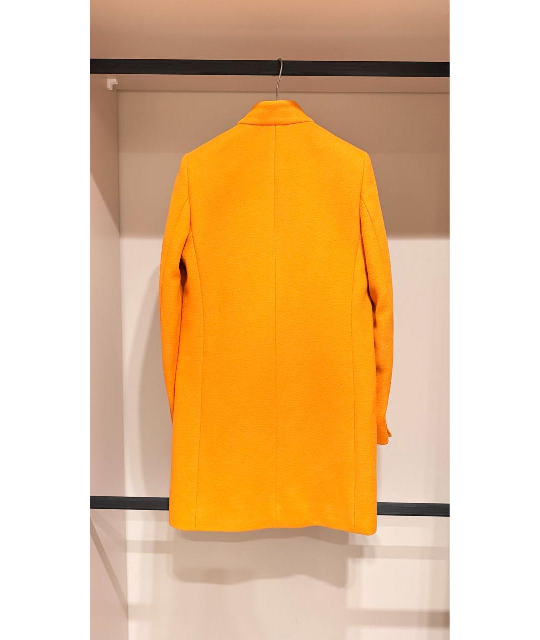 STELLA MCCARTNEY Оранжевое шерстяное пальто, фото 2