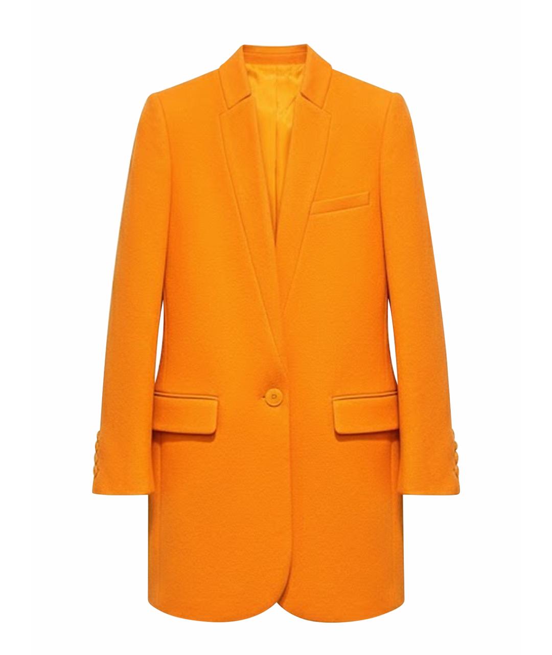 STELLA MCCARTNEY Оранжевое шерстяное пальто, фото 1