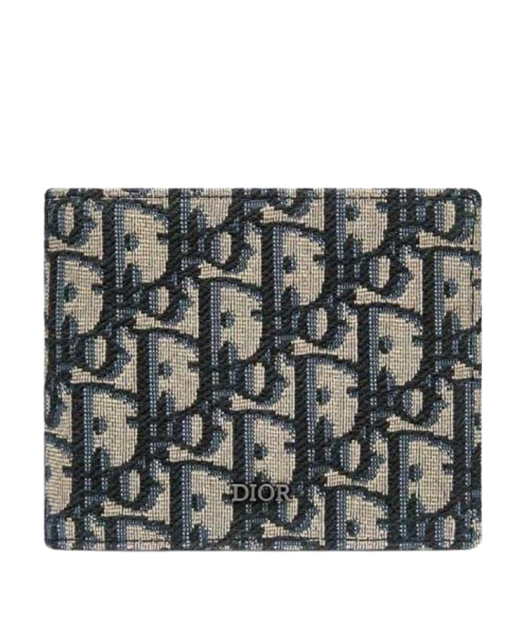 CHRISTIAN DIOR Бежевый кожаный кошелек, фото 1