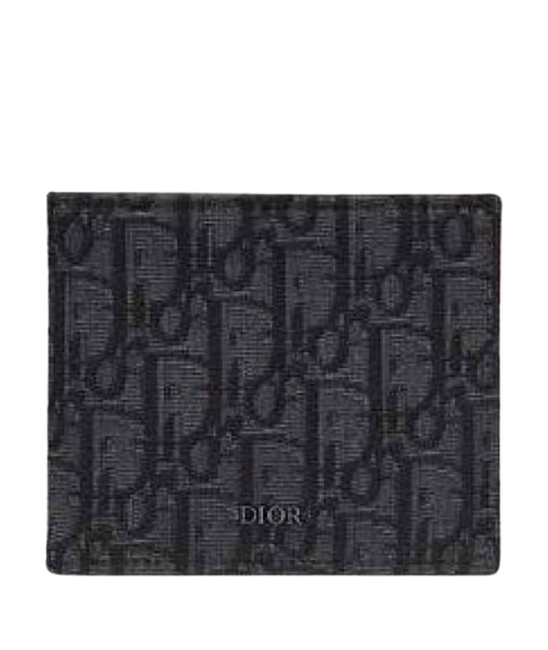 CHRISTIAN DIOR Антрацитовый кошелек, фото 1