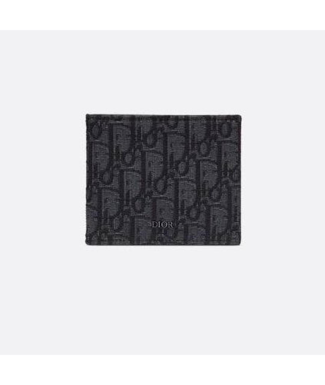 CHRISTIAN DIOR Антрацитовый кошелек, фото 7