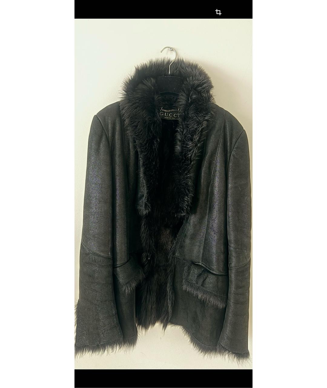 GUCCI Черная меховая дубленка, фото 8